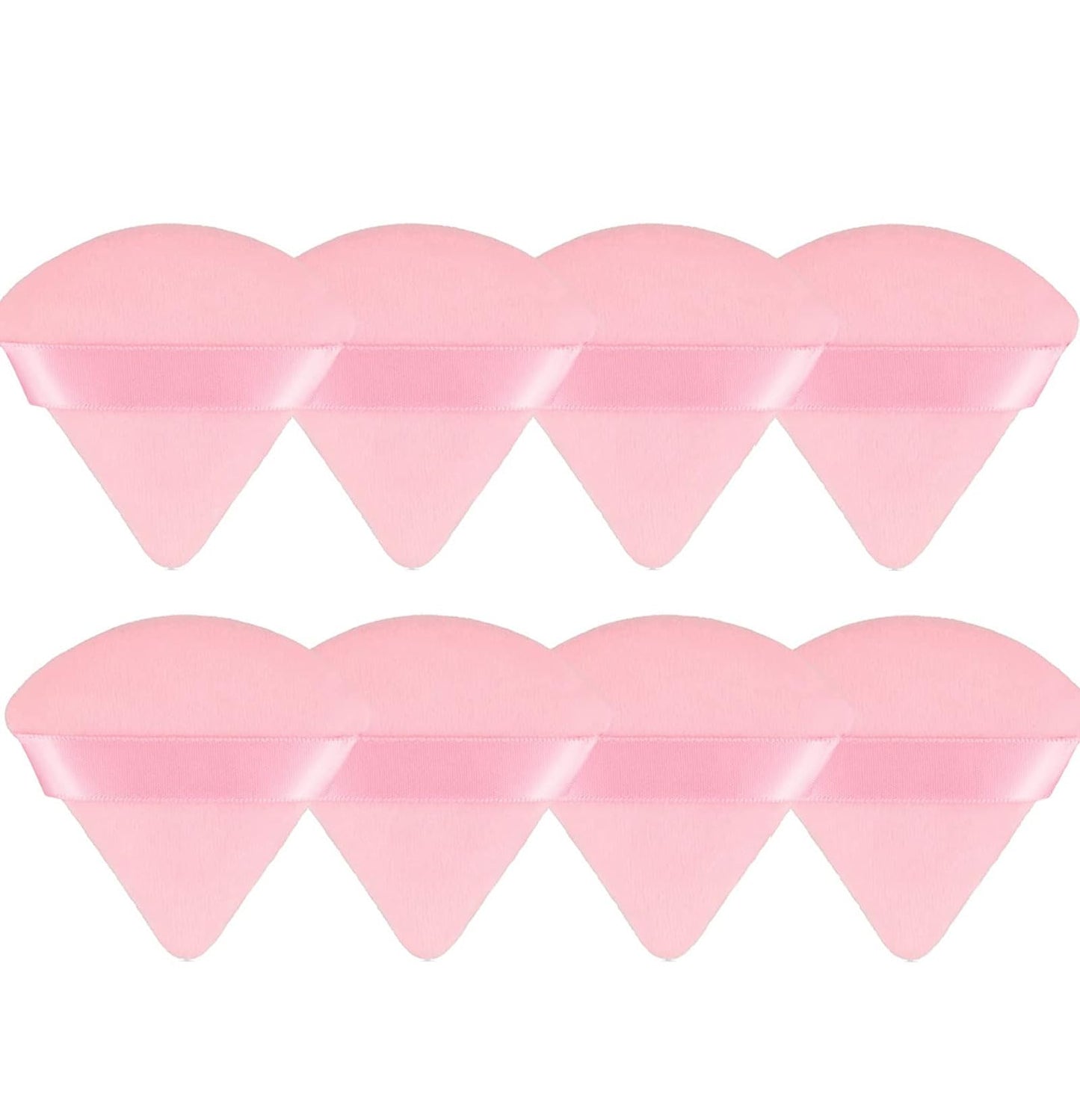 8 Pieces Triangle Powder Puff Face Soft Triangle Makeup Puff Velour Cosmetic Foundation Blender Sponge Beauty Makeup Tools